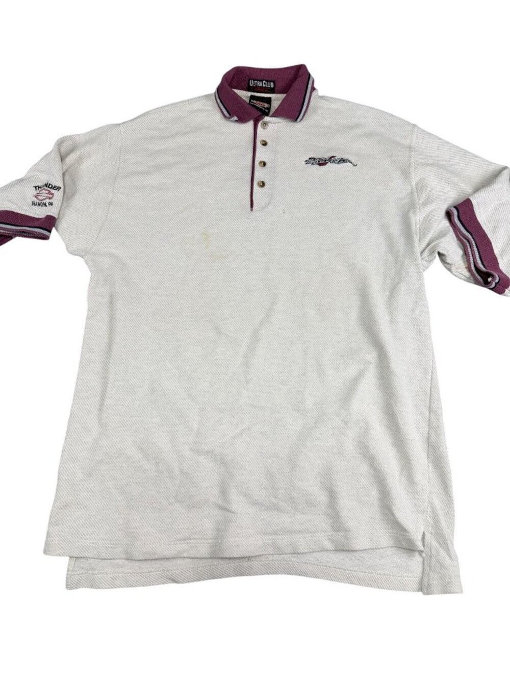 Harley-Davidson Ultra Club Mens White Polo Shirt Thunder Sharon PA Size XL